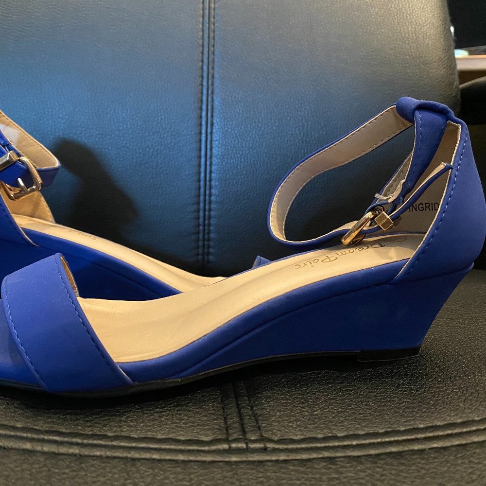 Blue Dream Pairs Low Wedge w/ Ankle Strap Sandal
